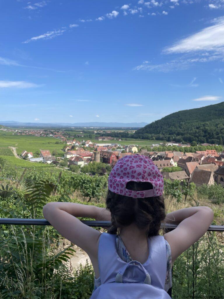 view from Kaysersberg Castle