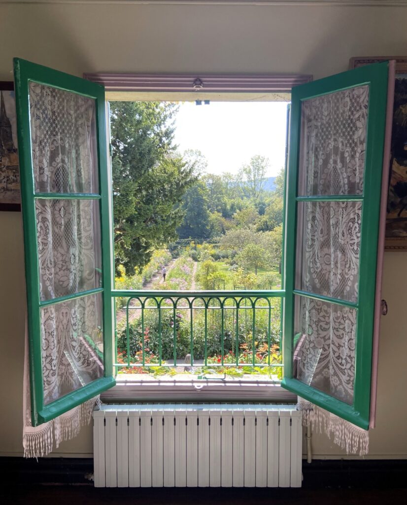 claude monet house window