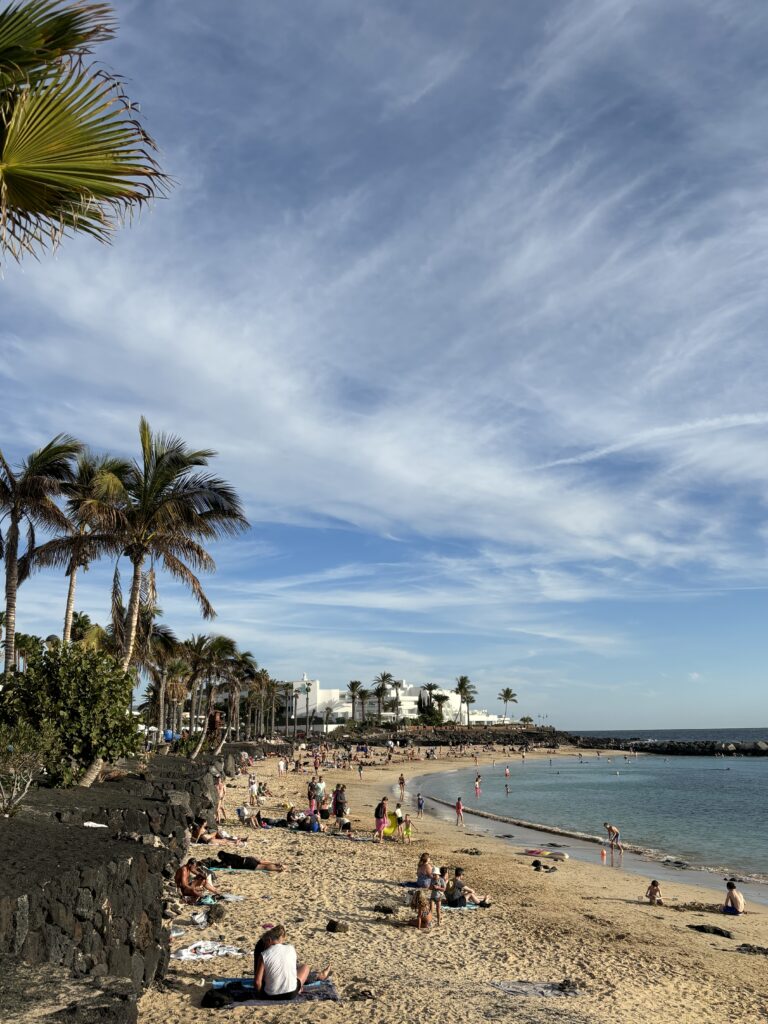 flamingo beach, lanzarote