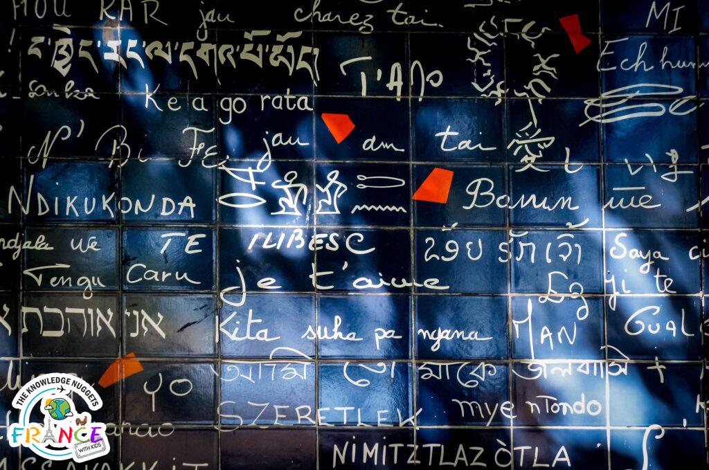 I Love You Wall Paris Itinerary Kids - The Knowledge Nuggets