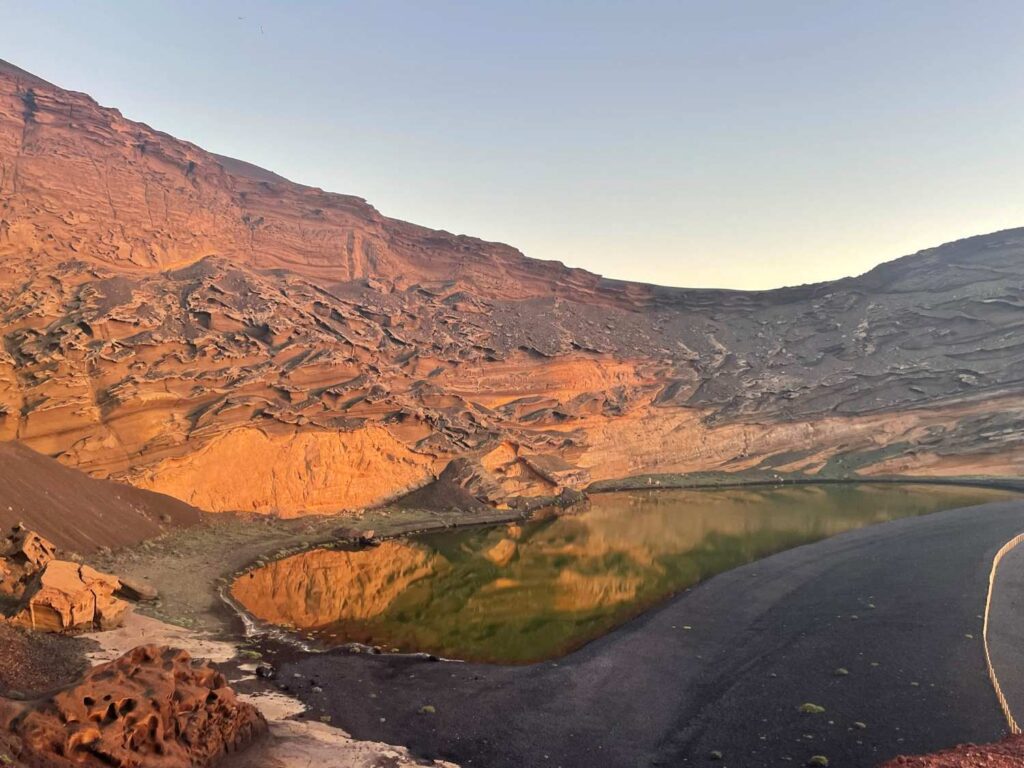 lanzarote with kids_green lake_the knowledge nuggets
